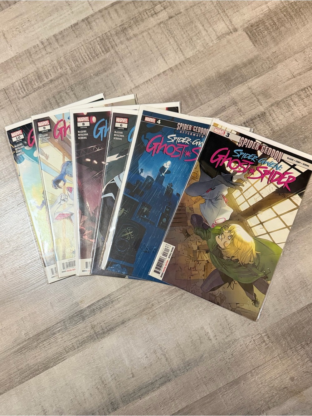 Spider-Gwen Ghost-Spider #3-4 & #6, #8-10 Comic Lot 6 Issues Marvel 2019 NM